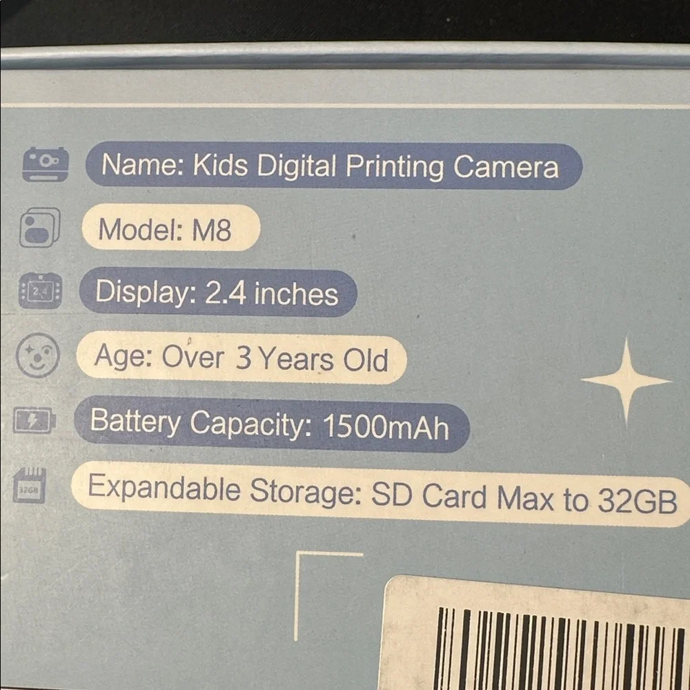 Kids Pink Printing Camera